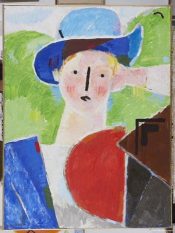 Dreng med blå hat  1985